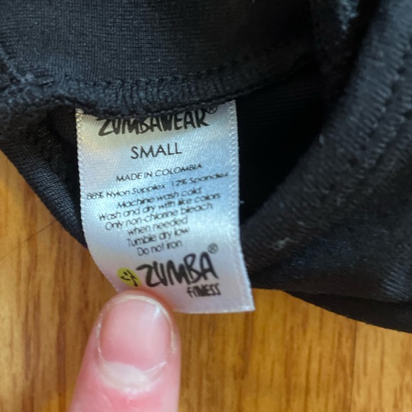 Black Zumba Fitness Sports Bra - Picture 2 of 3